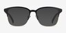 Intense Matte Black & Golden Acetate-metalEyeglass Frames from EyeBuyDirect, with Tinted Lenses