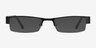 Bud Black Acetate-metalEyeglass Frames from EyeBuyDirect, with Tinted Lenses
