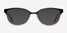 Sapphire Black Golden MétalMontures de lunettes de vue d'EyeBuyDirect, Avec des Verres Teintés
