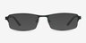 Thomas Matte Black MetalEyeglass Frames from EyeBuyDirect, with Tinted Lenses