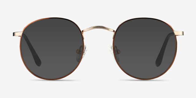 Daydream Brown Golden MetalEyeglass Frames from EyeBuyDirect, with Tinted Lenses