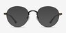 Fitzgerald Matte Black And Tortoise MétalMontures de lunettes de vue d'EyeBuyDirect, Avec des Verres Teintés