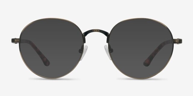 Fitzgerald Bronze MetalEyeglass Frames from EyeBuyDirect, with Tinted Lenses