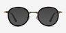 Bourgeois Black MetalEyeglass Frames from EyeBuyDirect, with Tinted Lenses