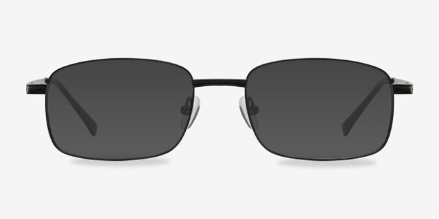 Jerauld Noir MétalMontures de lunettes de vue d'EyeBuyDirect, Avec des Verres Teintés