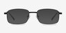 Jerauld Noir MétalMontures de lunettes de vue d'EyeBuyDirect, Avec des Verres Teintés