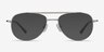 Tasker Silver MetalEyeglass Frames from EyeBuyDirect, with Tinted Lenses
