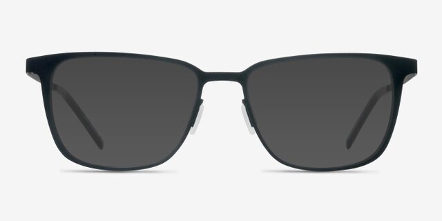 Slight Matte Black MetalEyeglass Frames from EyeBuyDirect, with Tinted Lenses