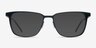 Slight Matte Black MetalEyeglass Frames from EyeBuyDirect, with Tinted Lenses
