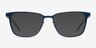 Slight Matte Navy MetalEyeglass Frames from EyeBuyDirect, with Tinted Lenses