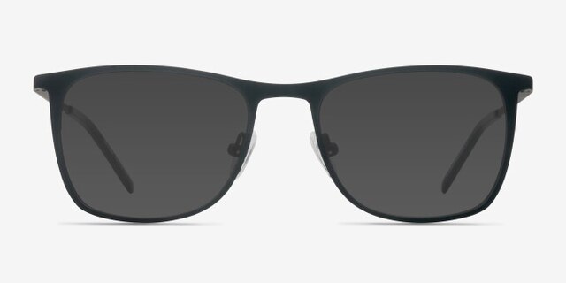 Whisper Matte Black MetalEyeglass Frames from EyeBuyDirect, with Tinted Lenses