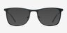 Whisper Matte Black MetalEyeglass Frames from EyeBuyDirect, with Tinted Lenses