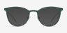 Reunion Matte Green MetalEyeglass Frames from EyeBuyDirect, with Tinted Lenses