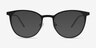 Reunion Matte Black MetalEyeglass Frames from EyeBuyDirect, with Tinted Lenses