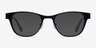 Lullaby Noir MétalMontures de lunettes de vue d'EyeBuyDirect, Avec des Verres Teintés