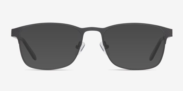 Olympia Gray MetalEyeglass Frames from EyeBuyDirect, with Tinted Lenses