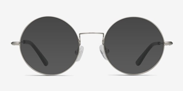Someday Silver MetalEyeglass Frames from EyeBuyDirect, with Tinted Lenses