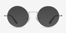 Someday Silver MetalEyeglass Frames from EyeBuyDirect, with Tinted Lenses