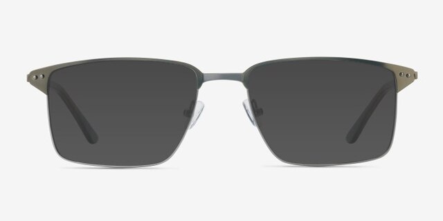 Absolute Green MetalEyeglass Frames from EyeBuyDirect, with Tinted Lenses