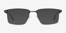 Absolute Black Gunmetal MetalEyeglass Frames from EyeBuyDirect, with Tinted Lenses
