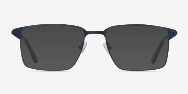 Absolute Navy MetalEyeglass Frames from EyeBuyDirect, with Tinted Lenses