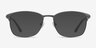 Arcadian Gunmetal MétalMontures de lunettes de vue d'EyeBuyDirect, Avec des Verres Teintés