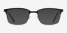 Manchester Black Silver MétalMontures de lunettes de vue d'EyeBuyDirect, Avec des Verres Teintés