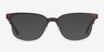 Baker Street Brown Silver MétalMontures de lunettes de vue d'EyeBuyDirect, Avec des Verres Teintés