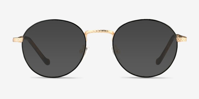Mingus Black Golden MétalMontures de lunettes de vue d'EyeBuyDirect, Avec des Verres Teintés