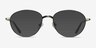 Nara Gunmetal MetalEyeglass Frames from EyeBuyDirect, with Tinted Lenses