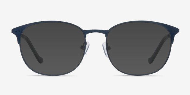 Phenomena Navy MetalEyeglass Frames from EyeBuyDirect, with Tinted Lenses