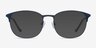 Phenomena Navy MetalEyeglass Frames from EyeBuyDirect, with Tinted Lenses
