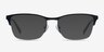 Time Navy MetalEyeglass Frames from EyeBuyDirect, with Tinted Lenses