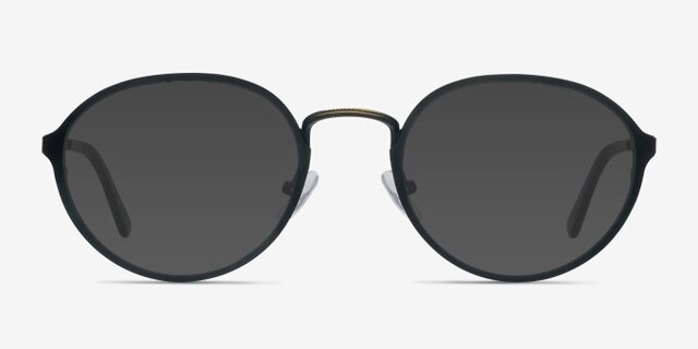 Come Around Black MetalEyeglass Frames from EyeBuyDirect, with Tinted Lenses