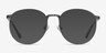 Lotus Gunmetal MetalEyeglass Frames from EyeBuyDirect, with Tinted Lenses