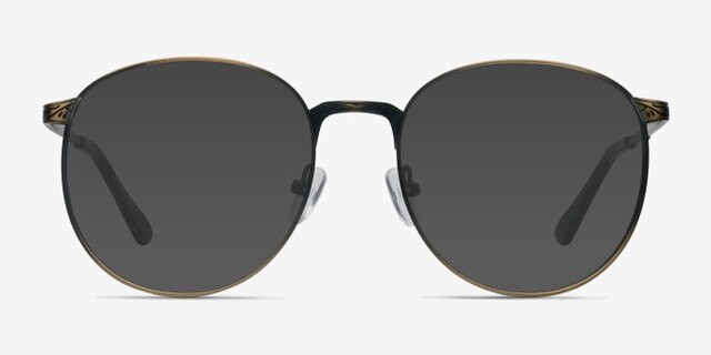 Lotus Bronze MétalMontures de lunettes de vue d'EyeBuyDirect, Avec des Verres Teintés