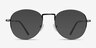 Shanghai Gunmetal MetalEyeglass Frames from EyeBuyDirect, with Tinted Lenses