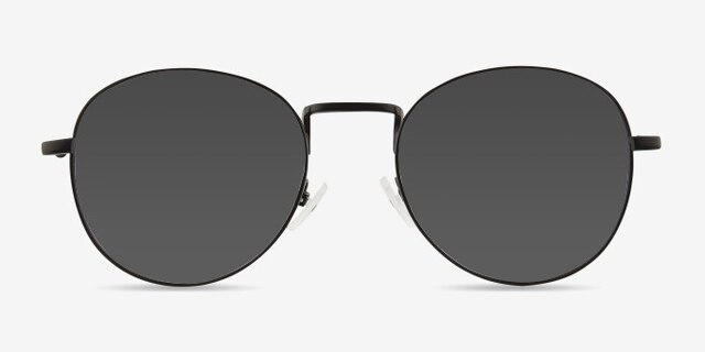 Shanghai Black MetalEyeglass Frames from EyeBuyDirect, with Tinted Lenses