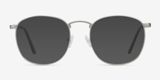 St Michel Argenté MétalMontures de lunettes de vue d'EyeBuyDirect, Avec des Verres Teintés