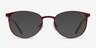 Joan Red MetalEyeglass Frames from EyeBuyDirect, with Tinted Lenses