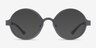 Afternoon Gunmetal MetalEyeglass Frames from EyeBuyDirect, with Tinted Lenses