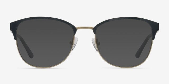 The Moon Black Golden MétalMontures de lunettes de vue d'EyeBuyDirect, Avec des Verres Teintés