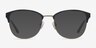 The Moon Black Golden MétalMontures de lunettes de vue d'EyeBuyDirect, Avec des Verres Teintés
