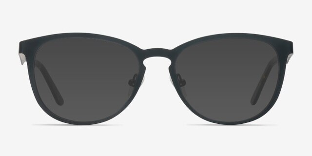 Neta Matte Black MetalEyeglass Frames from EyeBuyDirect, with Tinted Lenses
