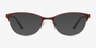Melody Red MétalMontures de lunettes de vue d'EyeBuyDirect, Avec des Verres Teintés
