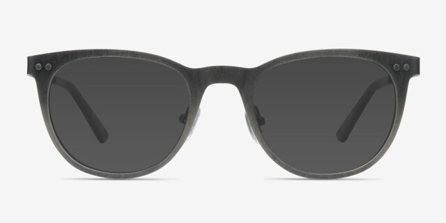 Lyrics Stainless Steel & Tortoise MetalEyeglass Frames from EyeBuyDirect, with Tinted Lenses