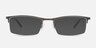 Vega Gunmetal MétalMontures de lunettes de vue d'EyeBuyDirect, Avec des Verres Teintés