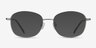 Behold Silver MetalEyeglass Frames from EyeBuyDirect, with Tinted Lenses