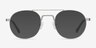 Lock Or pâle MétalMontures de lunettes de vue d'EyeBuyDirect, Avec des Verres Teintés