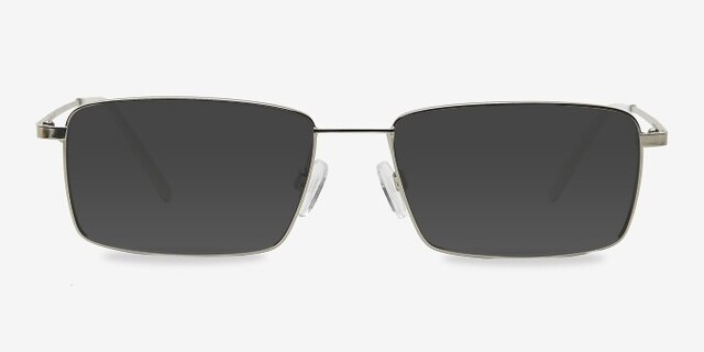 Falcon Argenté MétalMontures de lunettes de vue d'EyeBuyDirect, Avec des Verres Teintés